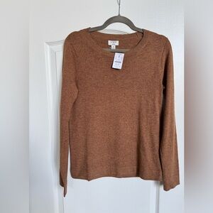 J. Crew Women's Tan Crew Neck Sweater